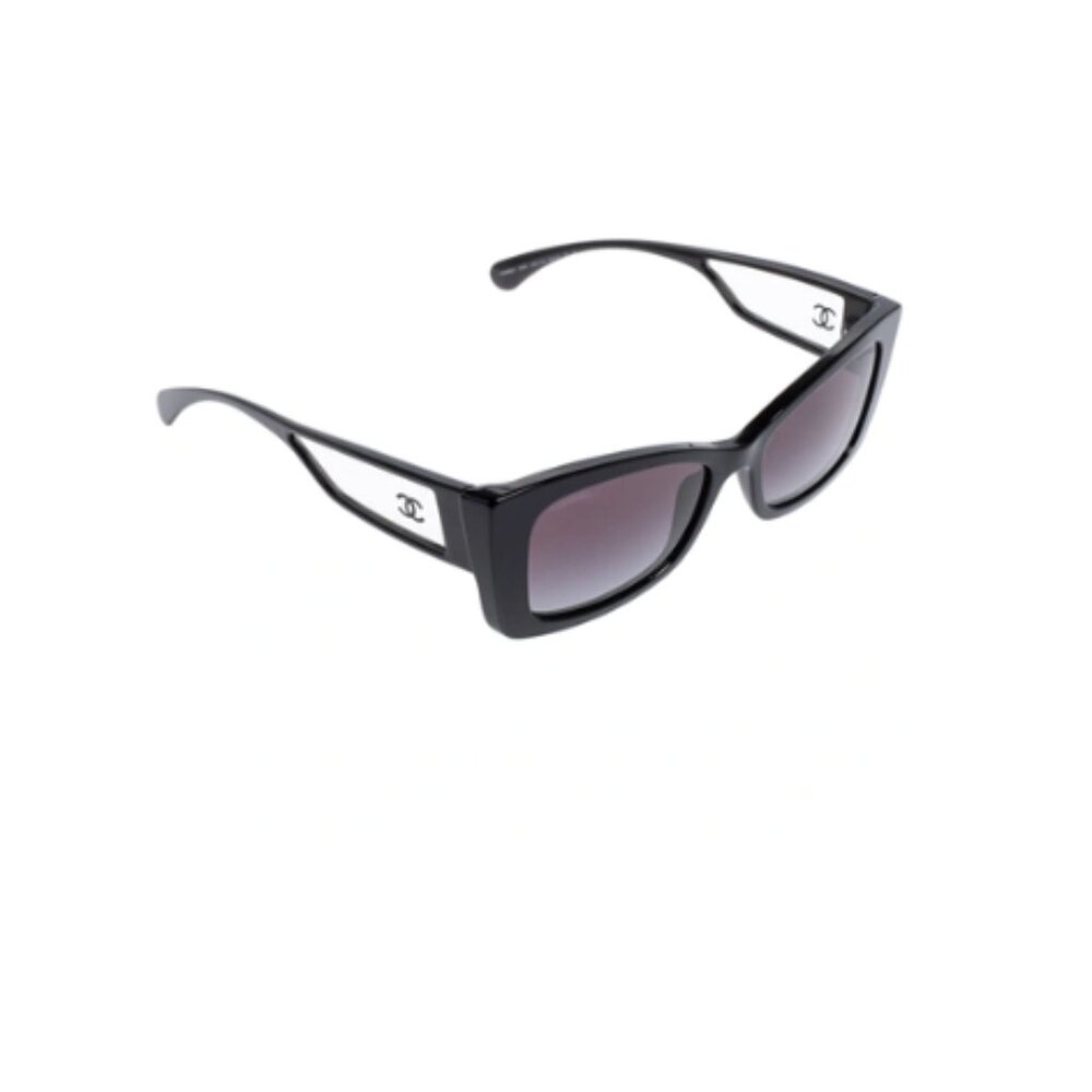 Chanel Black Gradient 5430 CC Frame Rectangle Sunglasses